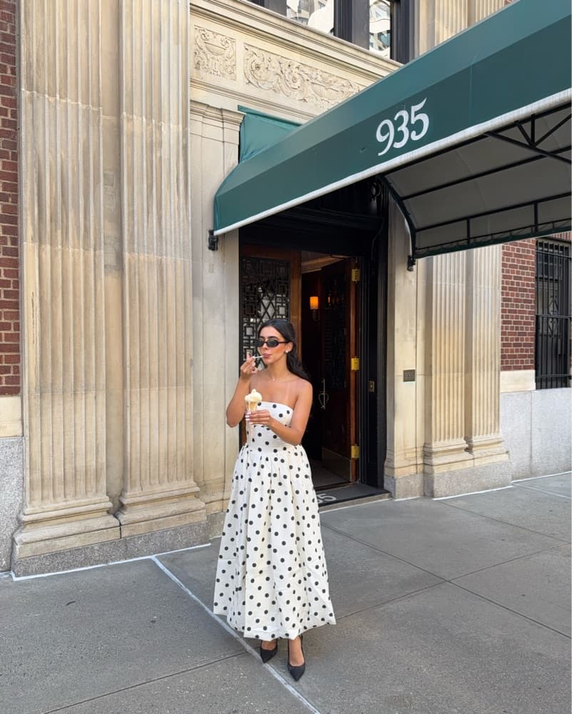 Polka Dot Maxi Dress - Image 3