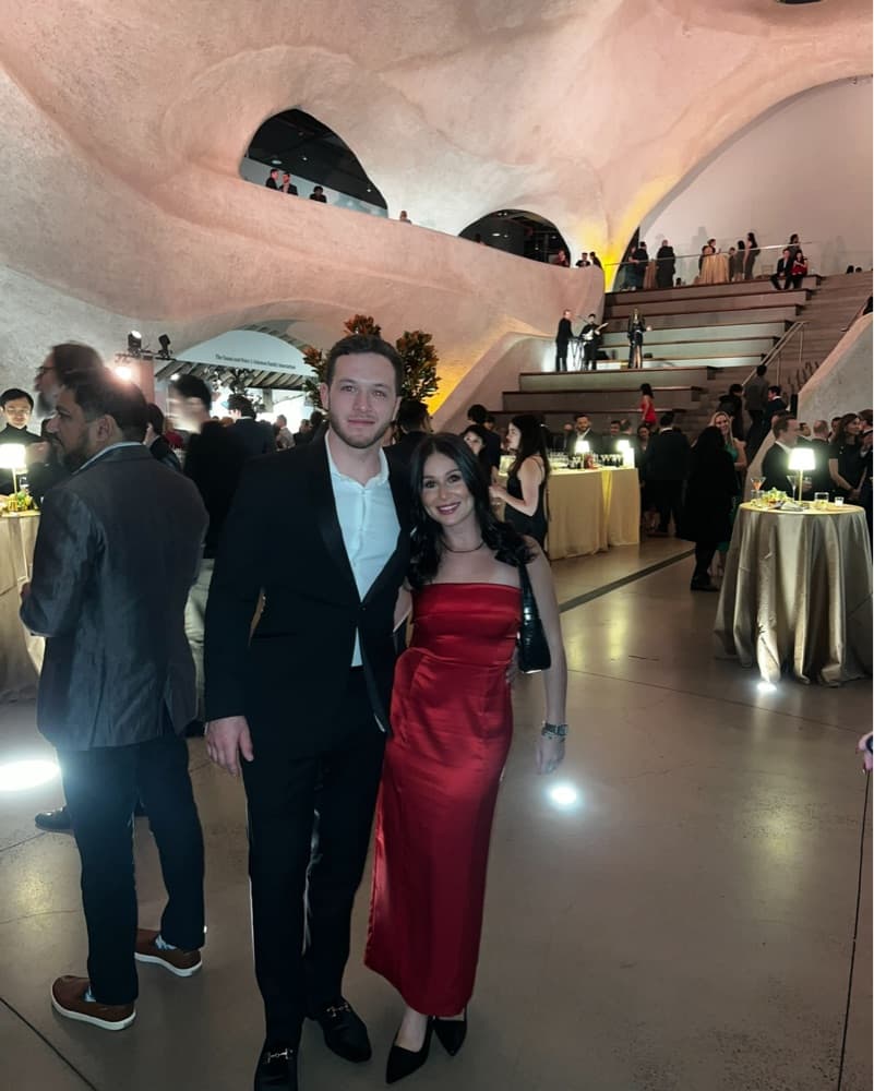 Red Satin Gown - Image 2