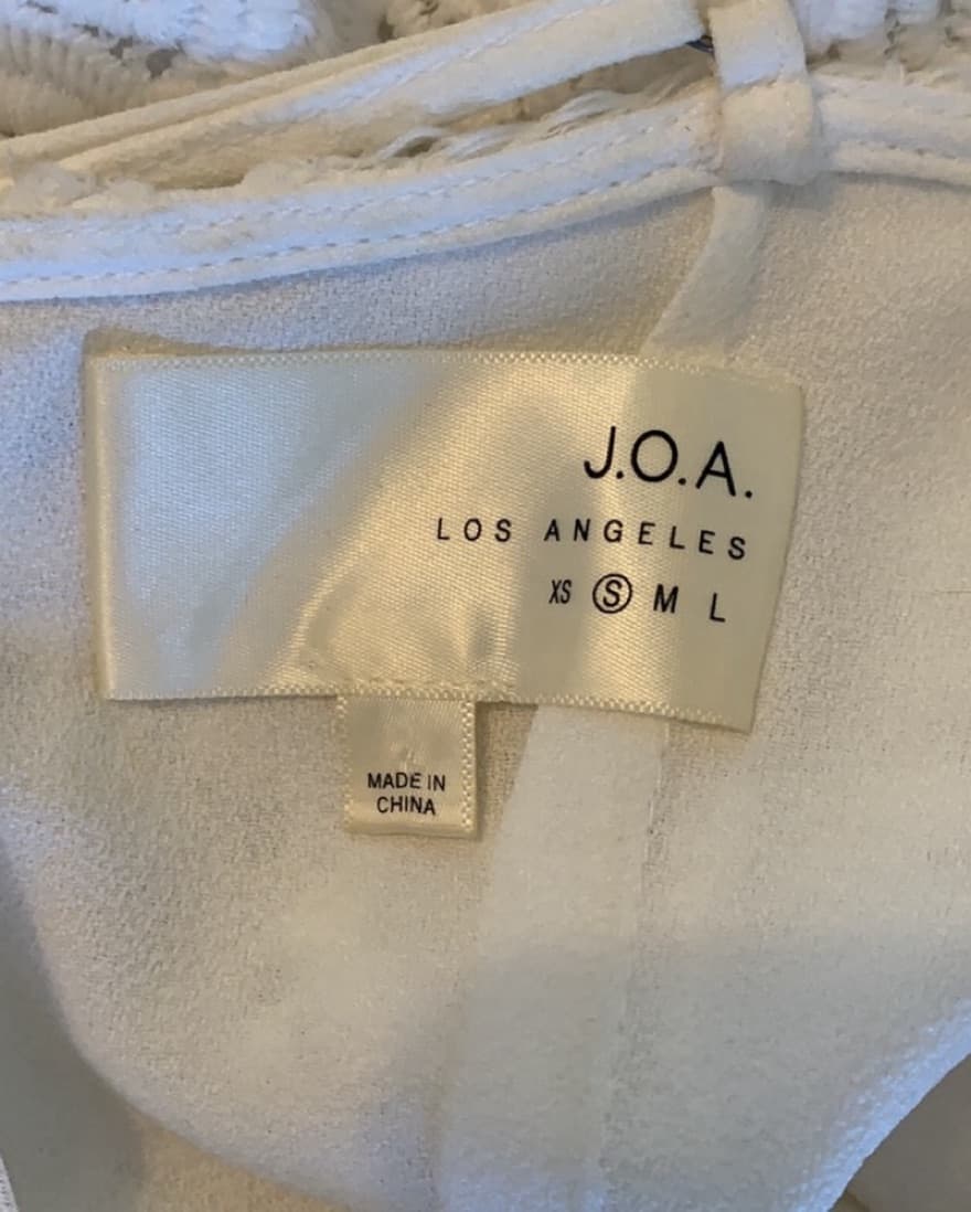 J.O.A. Los Angeles White Mini Dress - Image 5