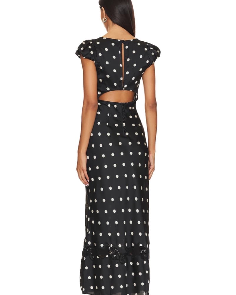 Butterfly Babe Midi Dress in Black  - Image 2