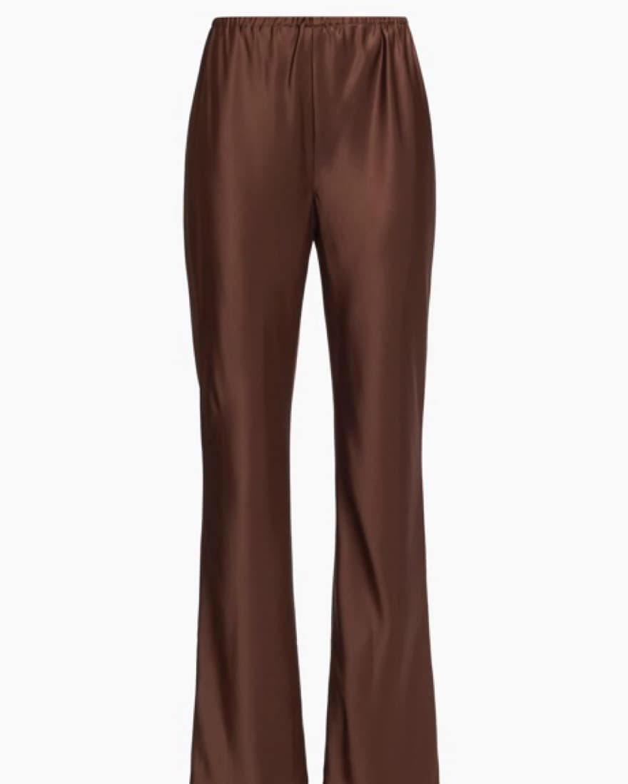 Reformation Brown Silk Pants - Image 1