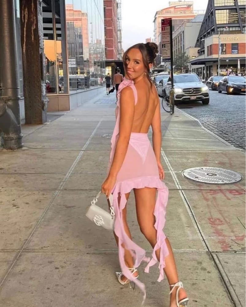 Fancì Club White Apple Cocktail Dress in - Image 2