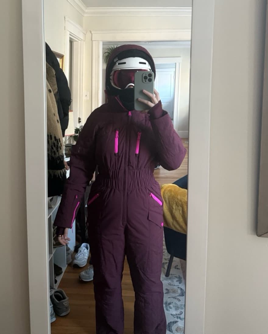 Free People Pink Hooded Ski Jumpsuit - Image 3