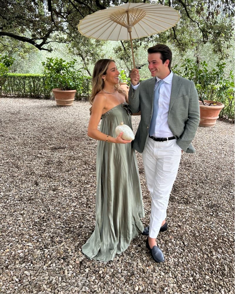 Olive green gown - Image 1