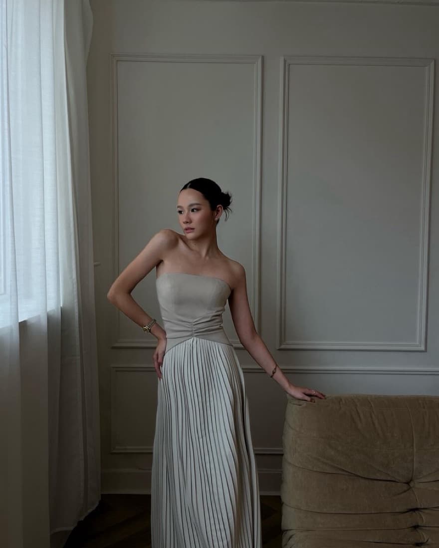 Light Green Evening Dress - Image 4