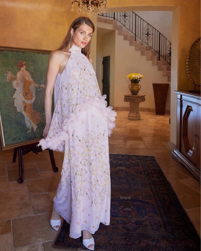Elliatt Tulsia Floral Cape Maxi Dress - Image 6