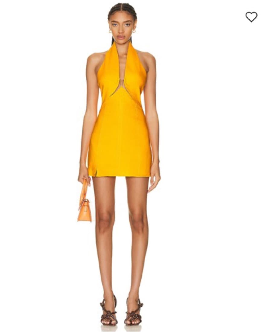 Cult Gaia Rumi Dress In Marigold  - Image 4