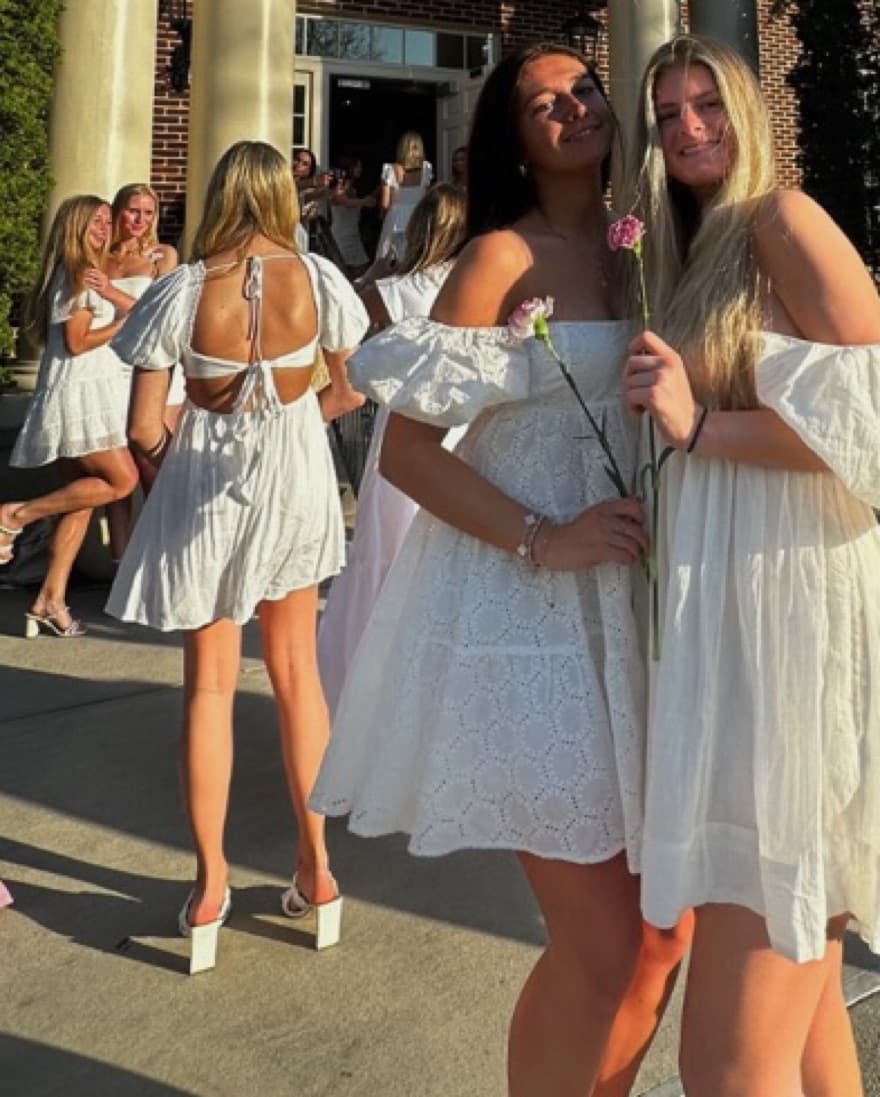 Revolve Bardot White Mini Dress - Image 2
