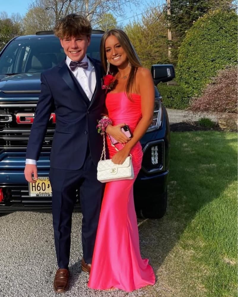 Sherri Hill Bright Pink Prom Dress - Image 2