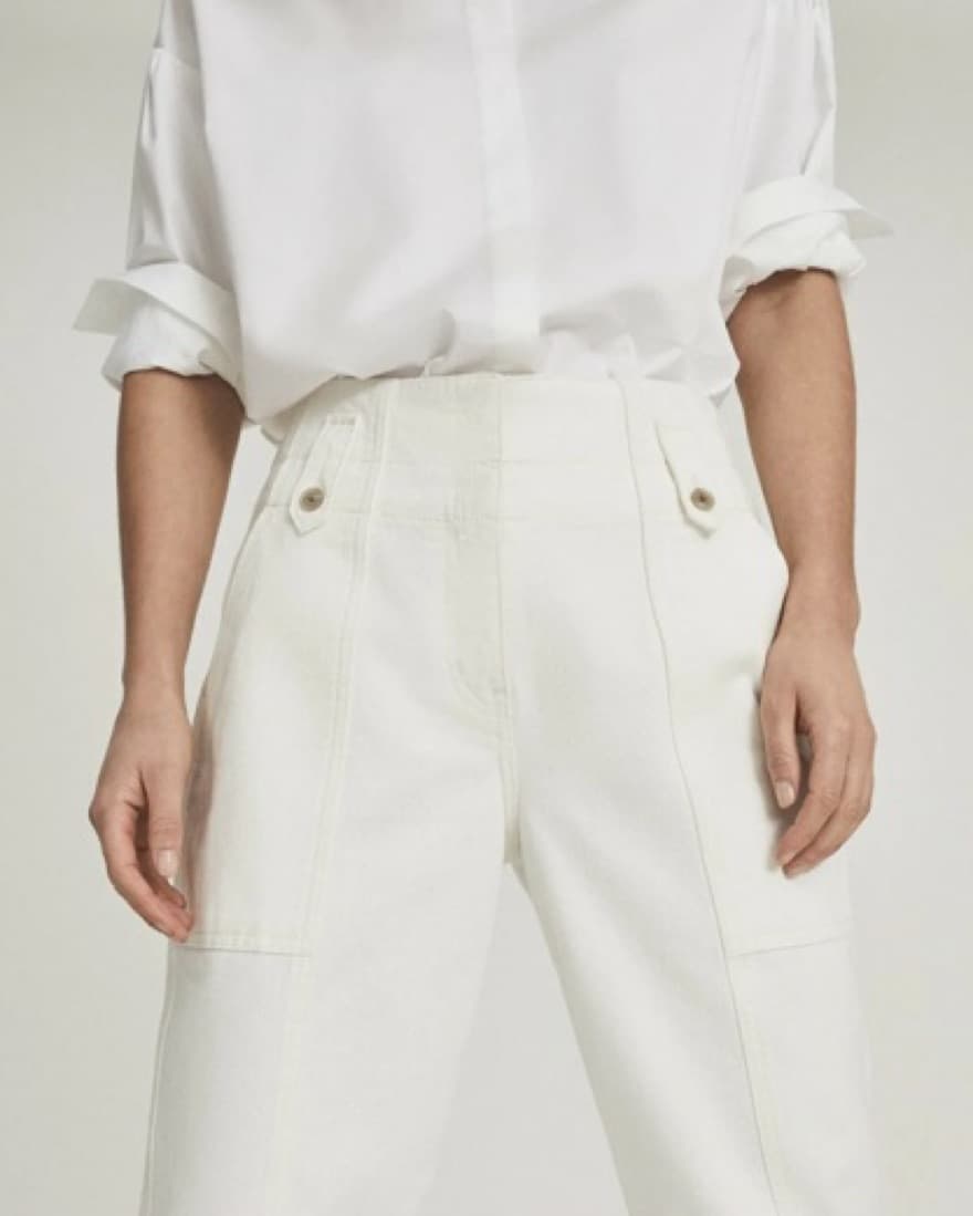 NWT Reiss Cargo White Pant Trouser - Image 4