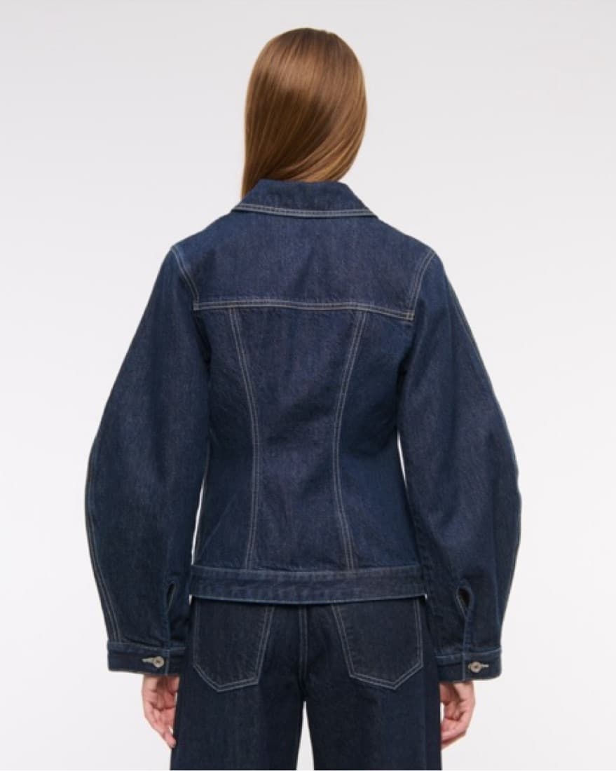 Slim Barrel Sleeve Denim Jacket - Image 5