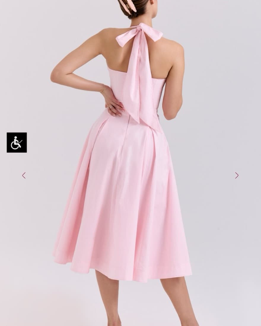 House Of Cb Allena Pink Midi Dress - Image 2