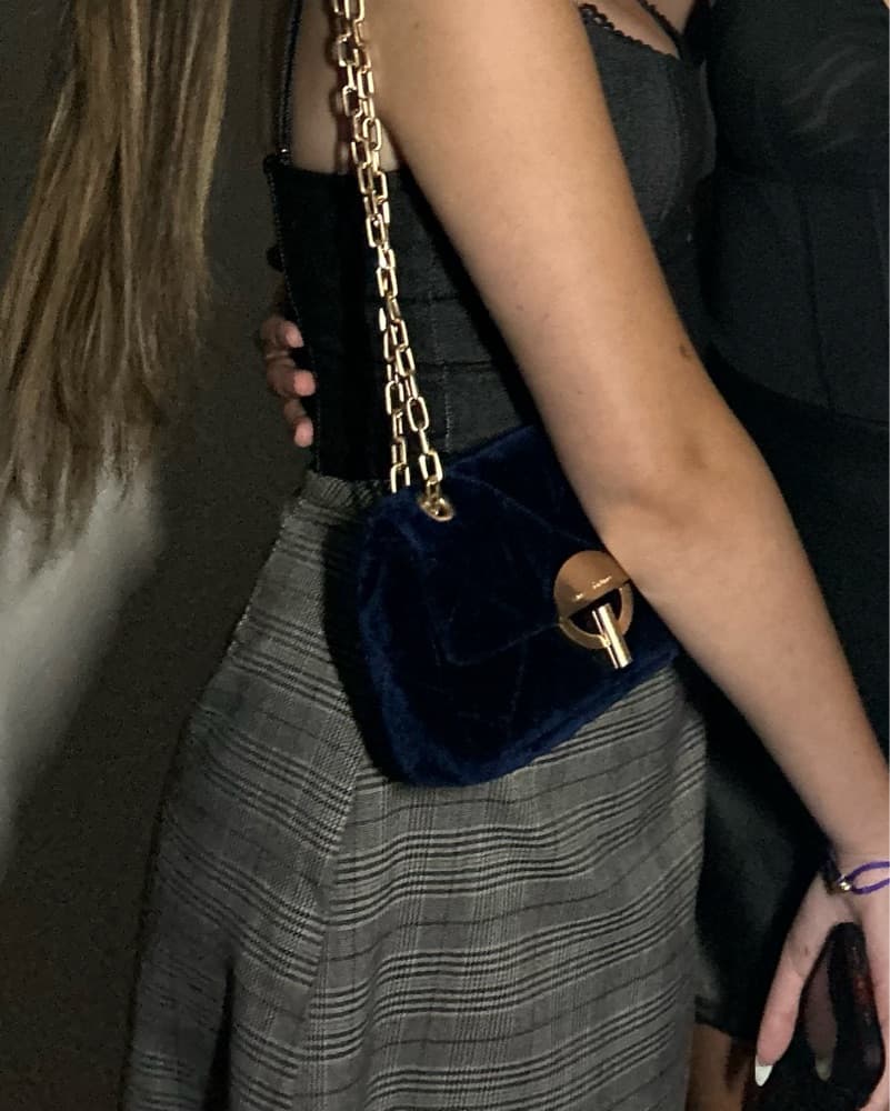 Vanessa Bruno Blue Quilted Shoulder Bag - Image 4