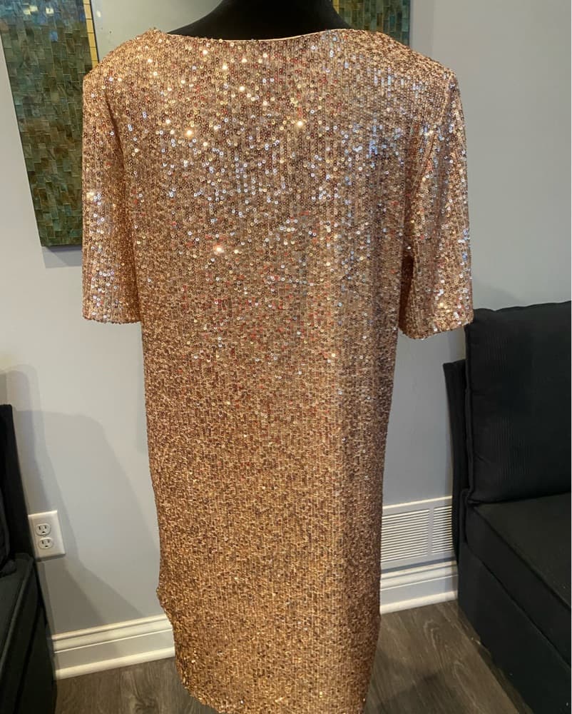 Dazzling Sequin Midi Dress - Image 3
