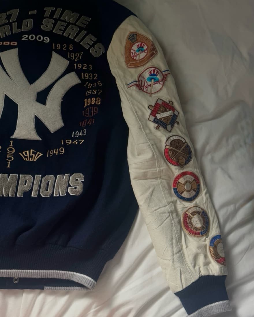 Vintage Yankees Varsity Jacket - Image 1