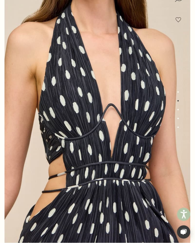 CULT GAIA Polka Dot Halter Maxi Dress - Image 4