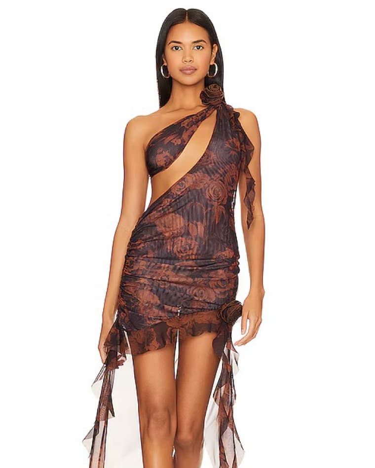 Jaded London Rose Print Dress - Image 2
