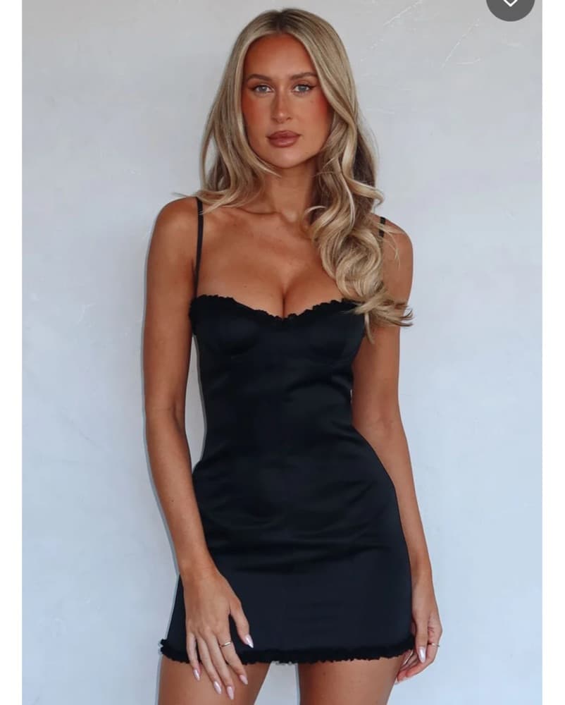 Ride The Wild Mini Dress Black - Image 1