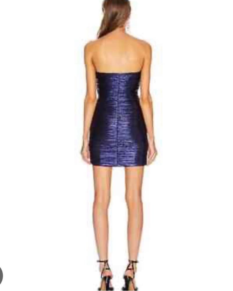 Retrofete Adrienne Dress-Midnight Purple - Image 3