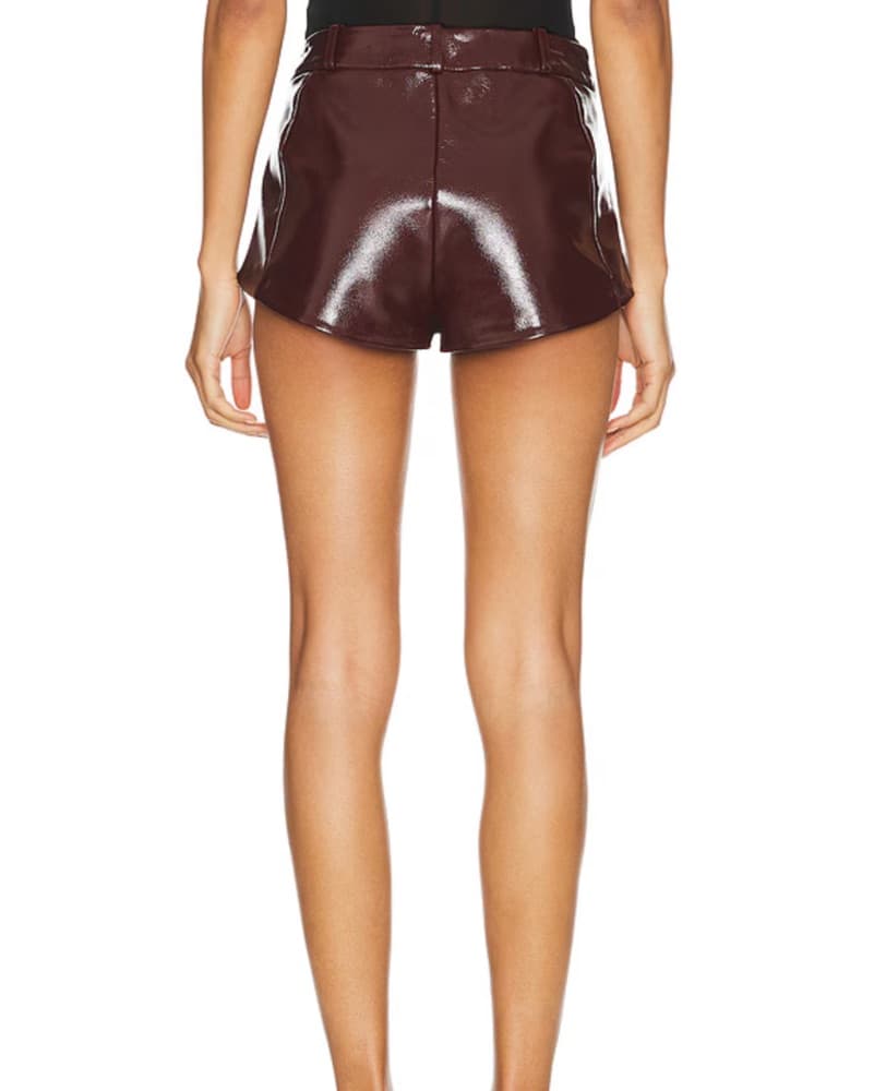 Lamarque Annaise Patent Leather Shorts - Image 3