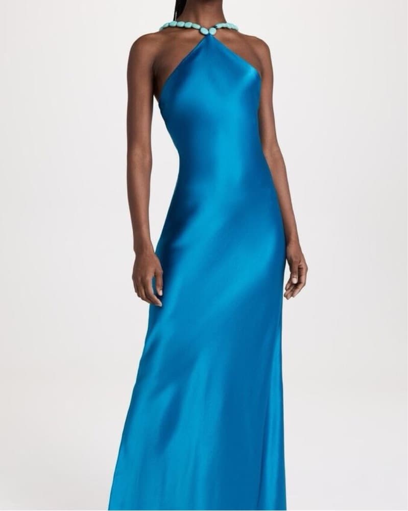 Staud Cadence Dress Island Blue Size 0 - Image 1