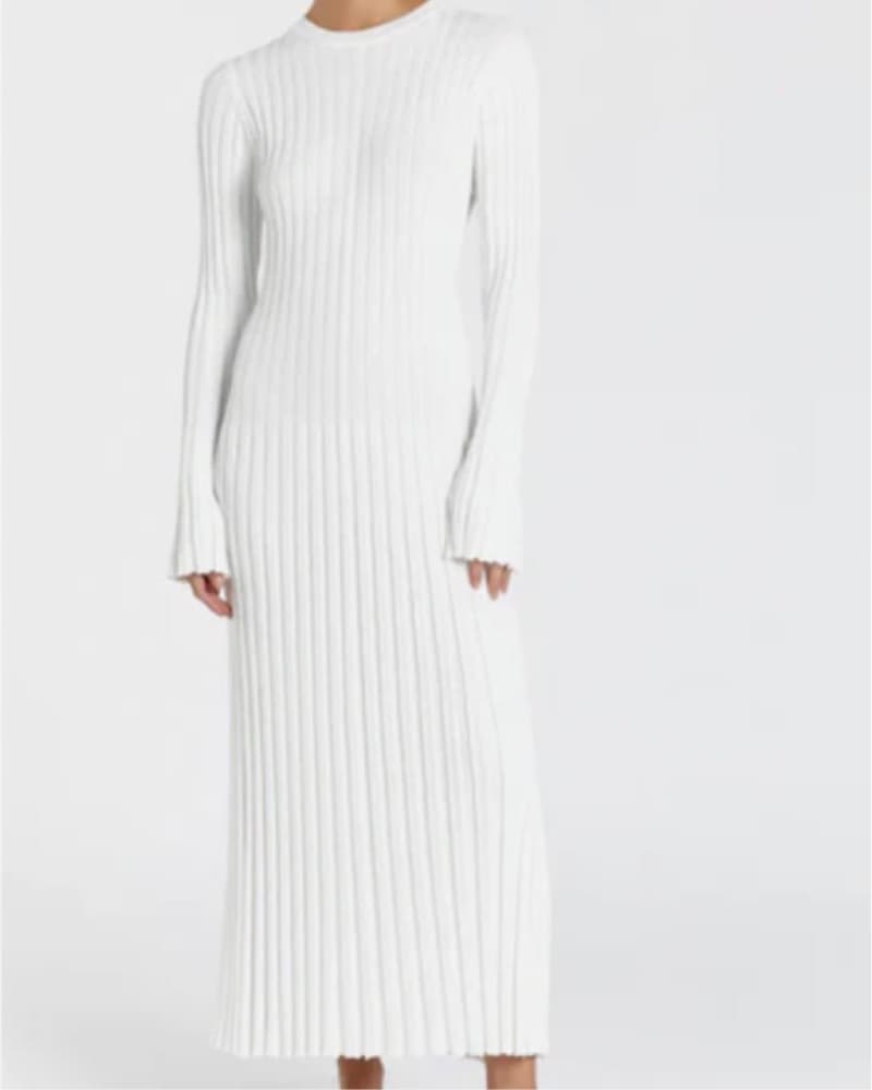 Dissh Ada Off White Long Sleeve Dress - Image 1