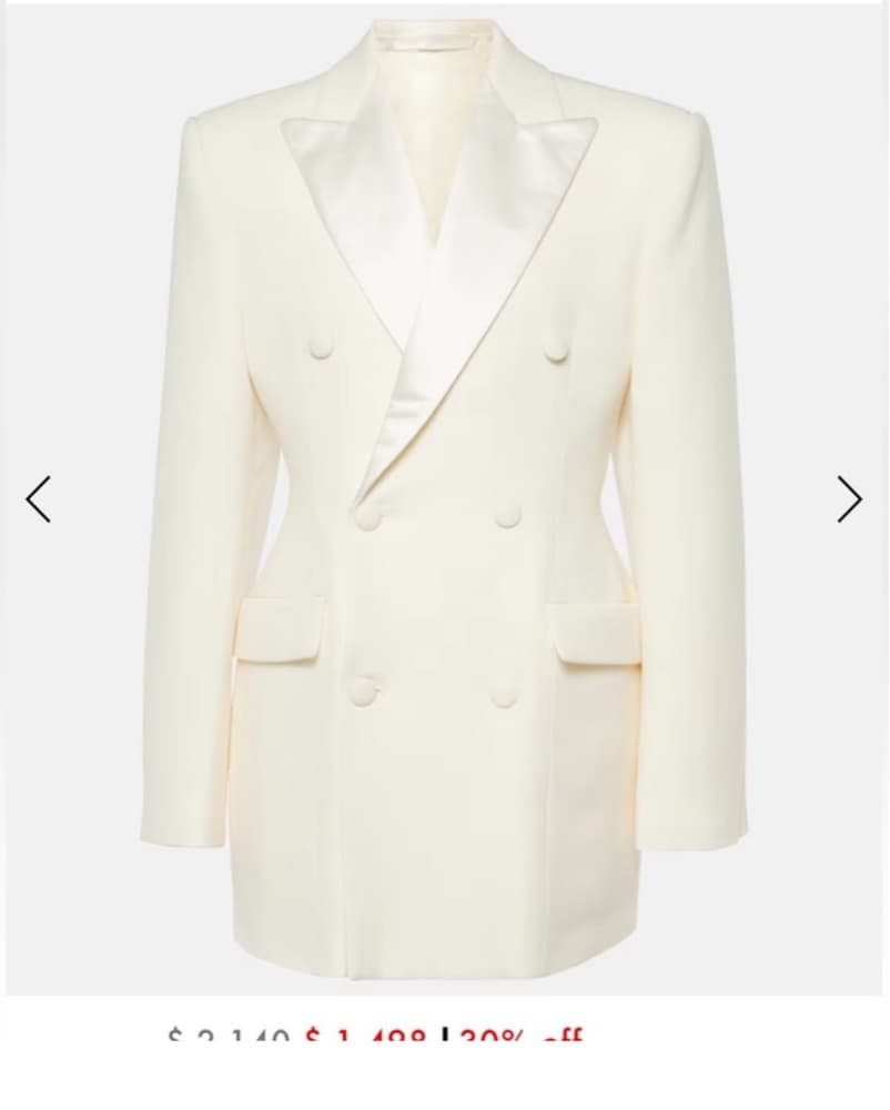 Wardrobe NYC White Blazer Dress - Image 2