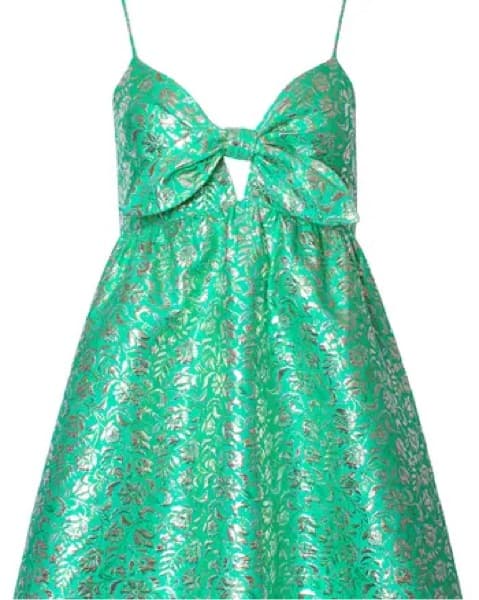 Alice&Olivia Green Mini Cocktail Dress - Image 3