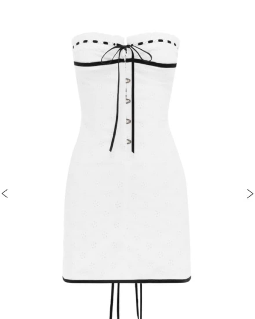 With Jean Sabrin dress - White Embroider - Image 4