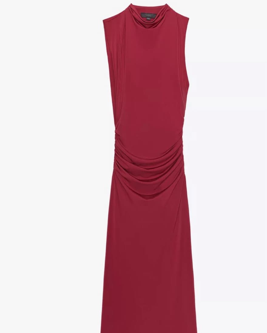 Zara Ruched Long Dress - Image 2