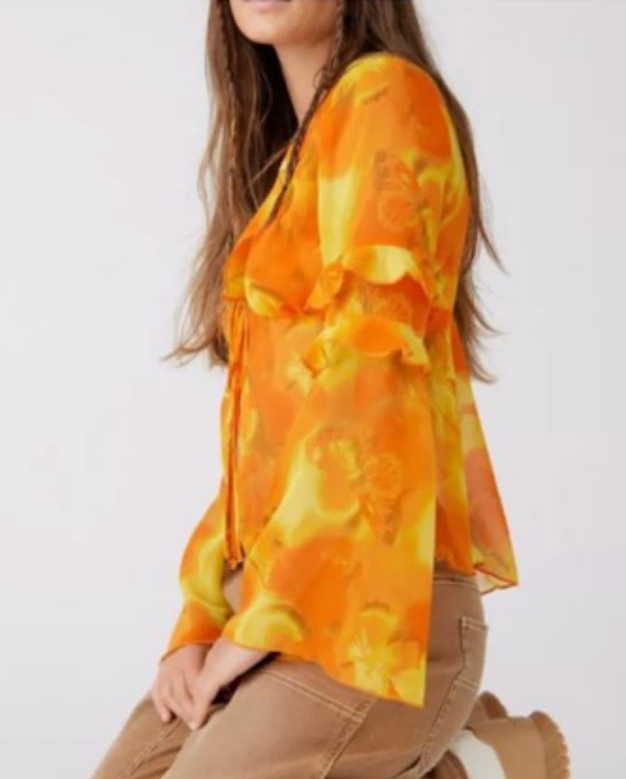 Janet Split Hem Blouse - Image 3