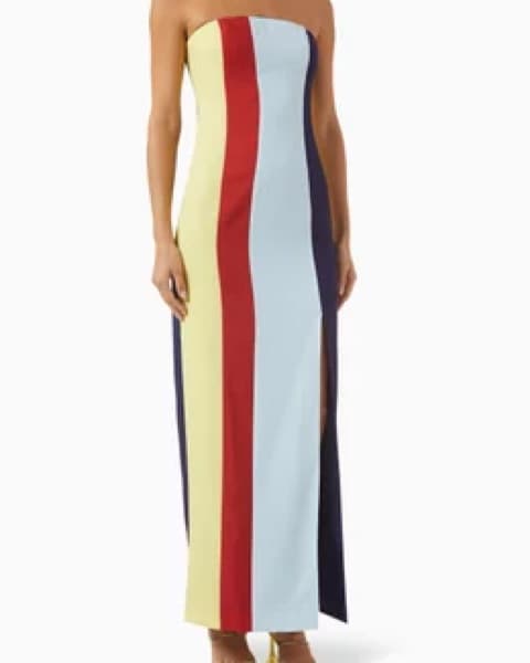 Panelwork Bandeau Dress - Image 1