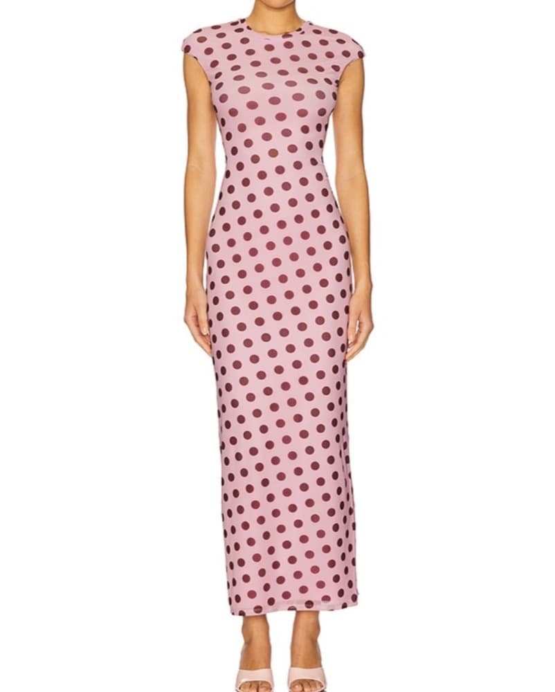 Cody Dress in Rose Dot (poka Dot Dress) - Image 1
