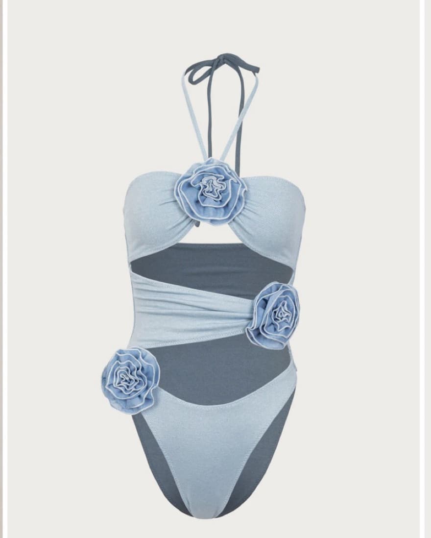 Same Swim Rose Denim One Piece  - Image 2