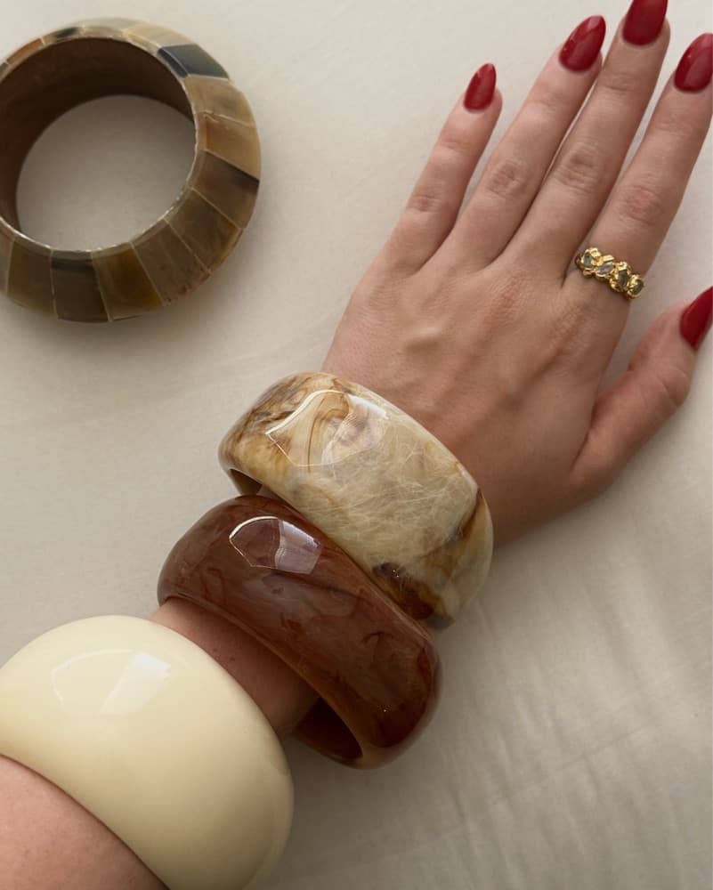 Zara Bangles Maxi Bracelet Stack  - Image 4