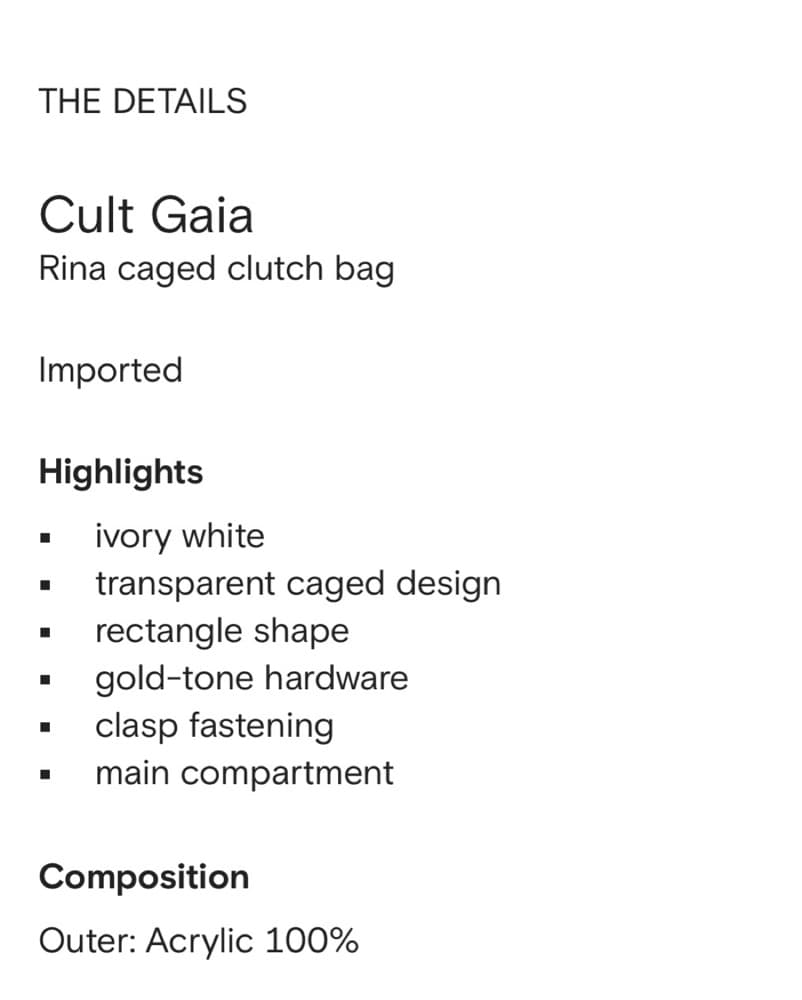 Cult Gaia Rina Caged Clutch Bag - Image 5