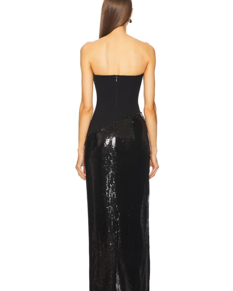 revolve Black Sequin Gown - Image 2