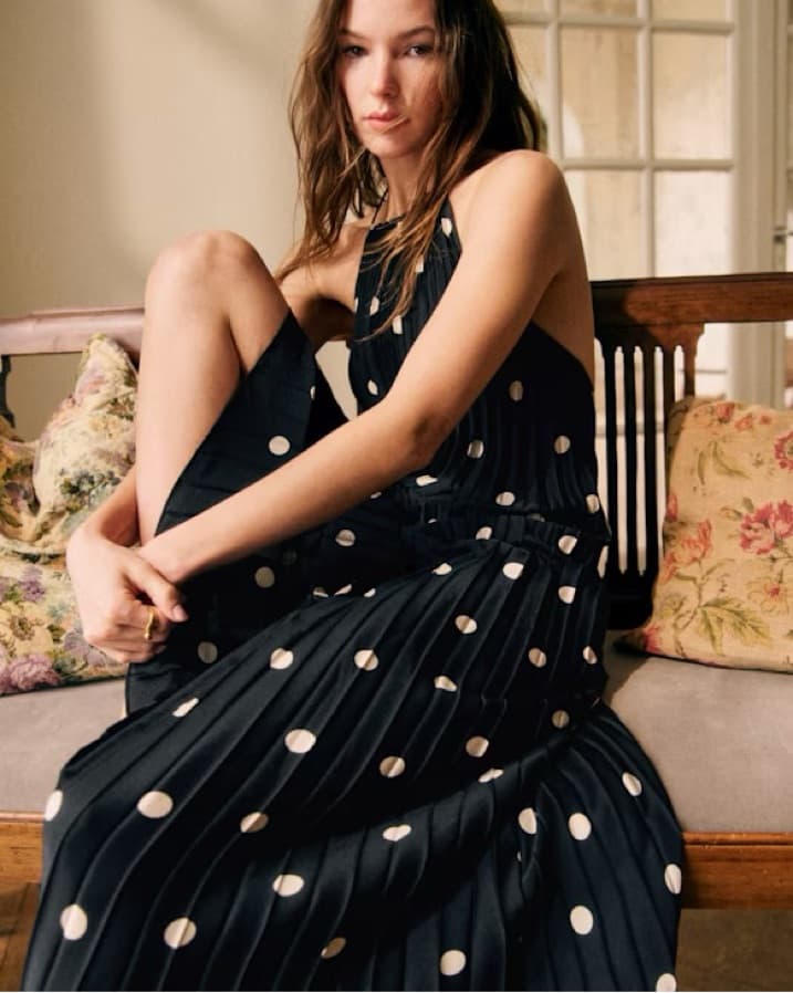 Sezane Polka Dot Dress - Image 2