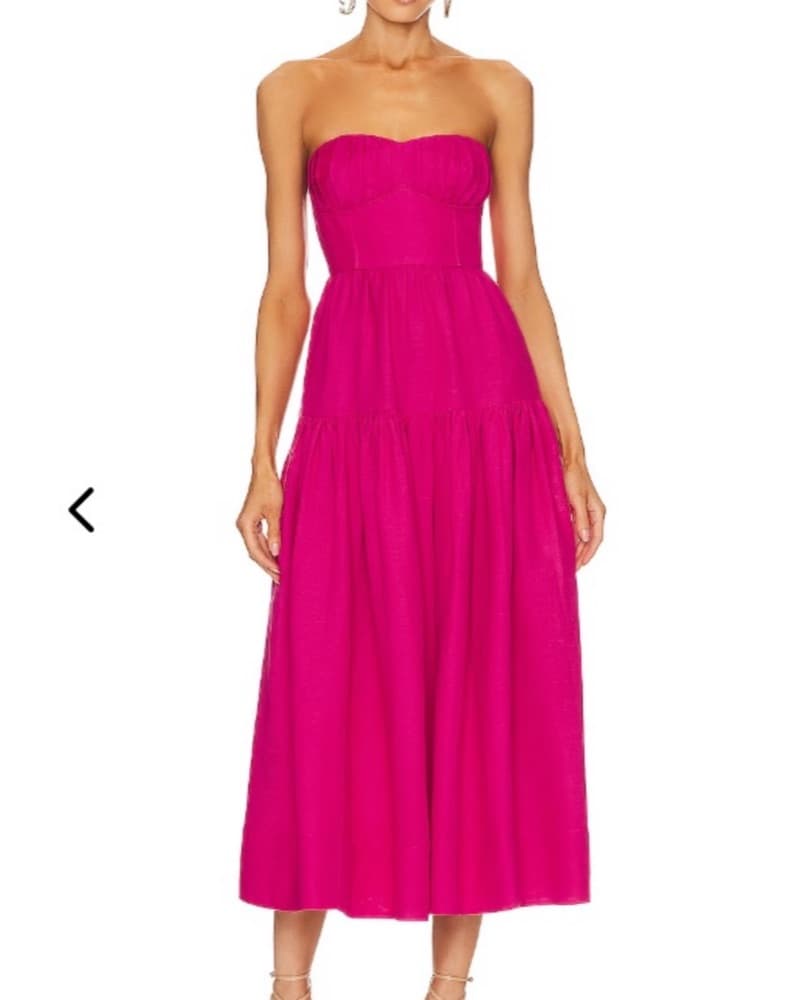 Shona Joy JOANINE STRAPLESS RUCHED MIDI  - Image 1