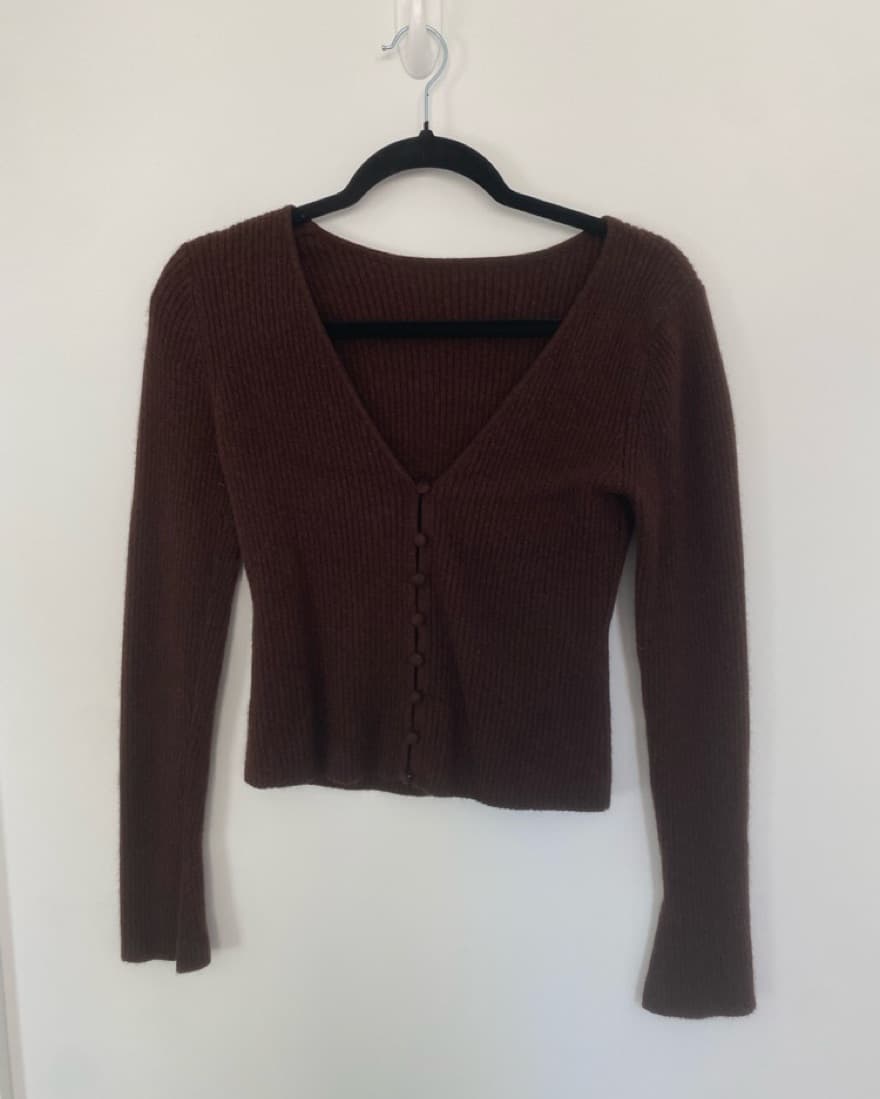 Reformation Brown Wool Sweater - Image 1