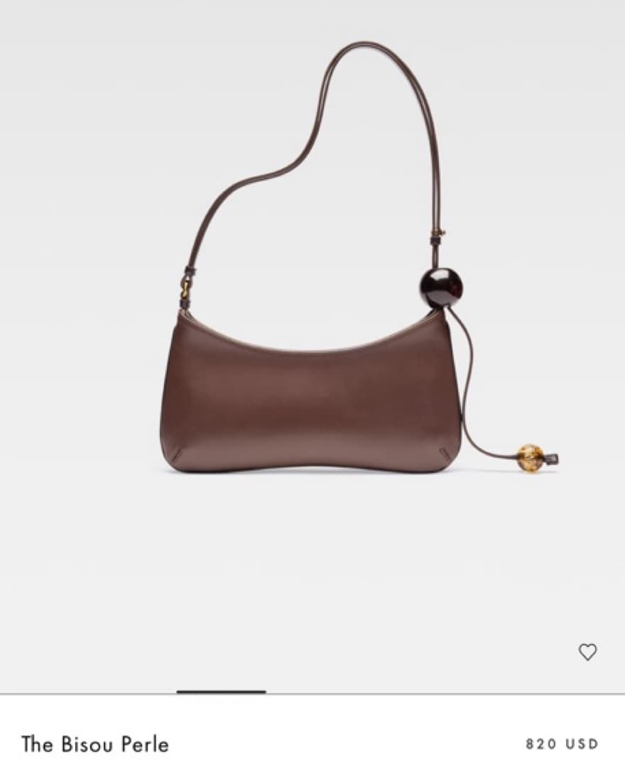 Jacquemus The Bisou Perle Brown Bag - Image 2