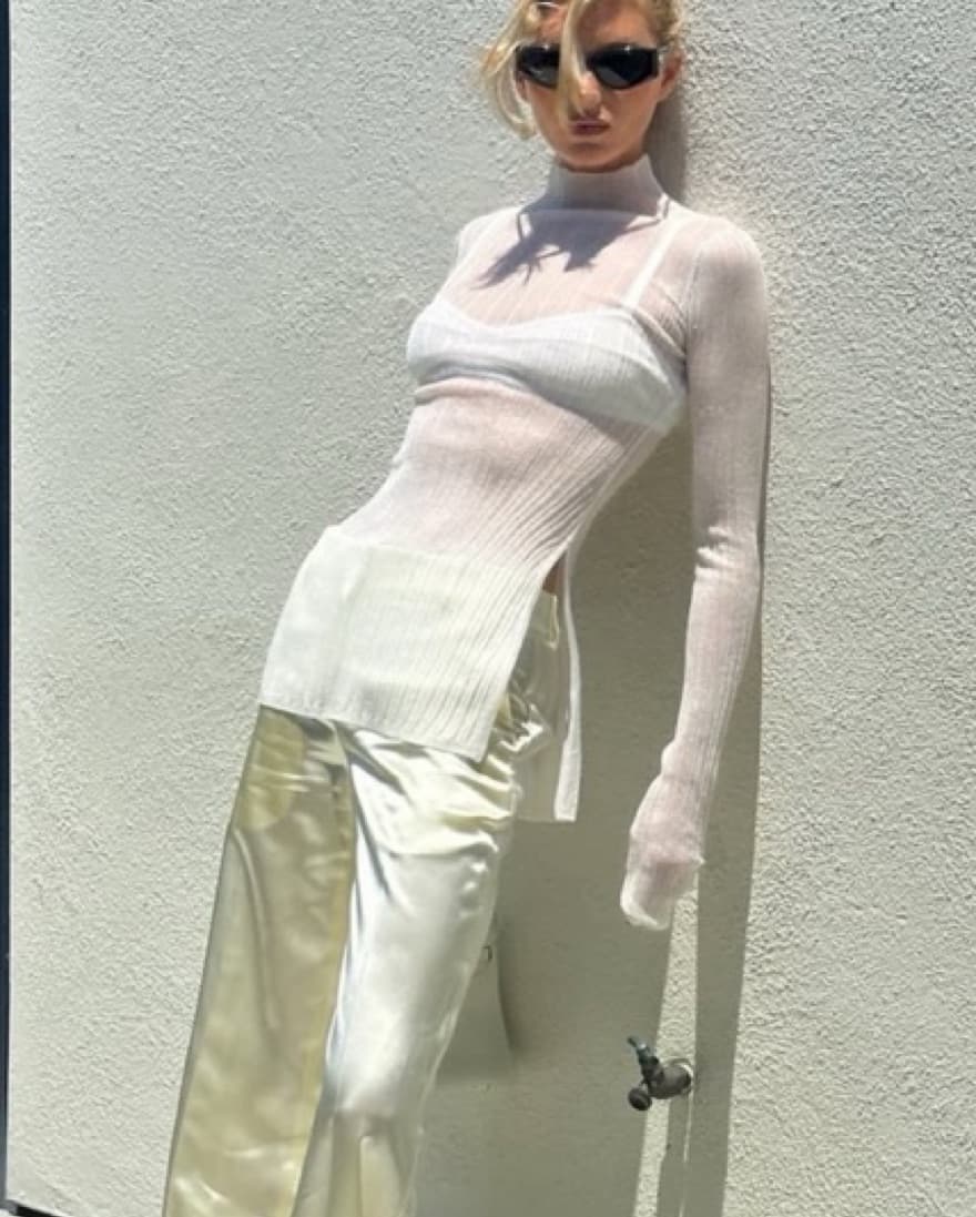 Helsa sheer top - Image 1