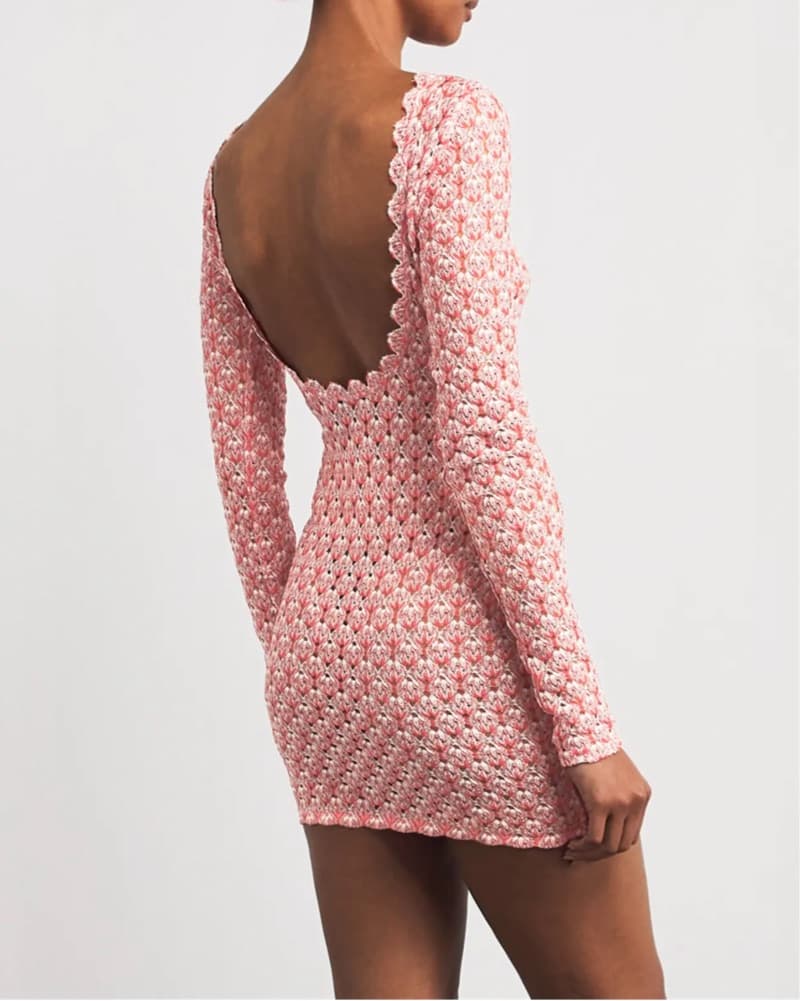 Missoni Metallic-Crochet Mini Dress - Image 3