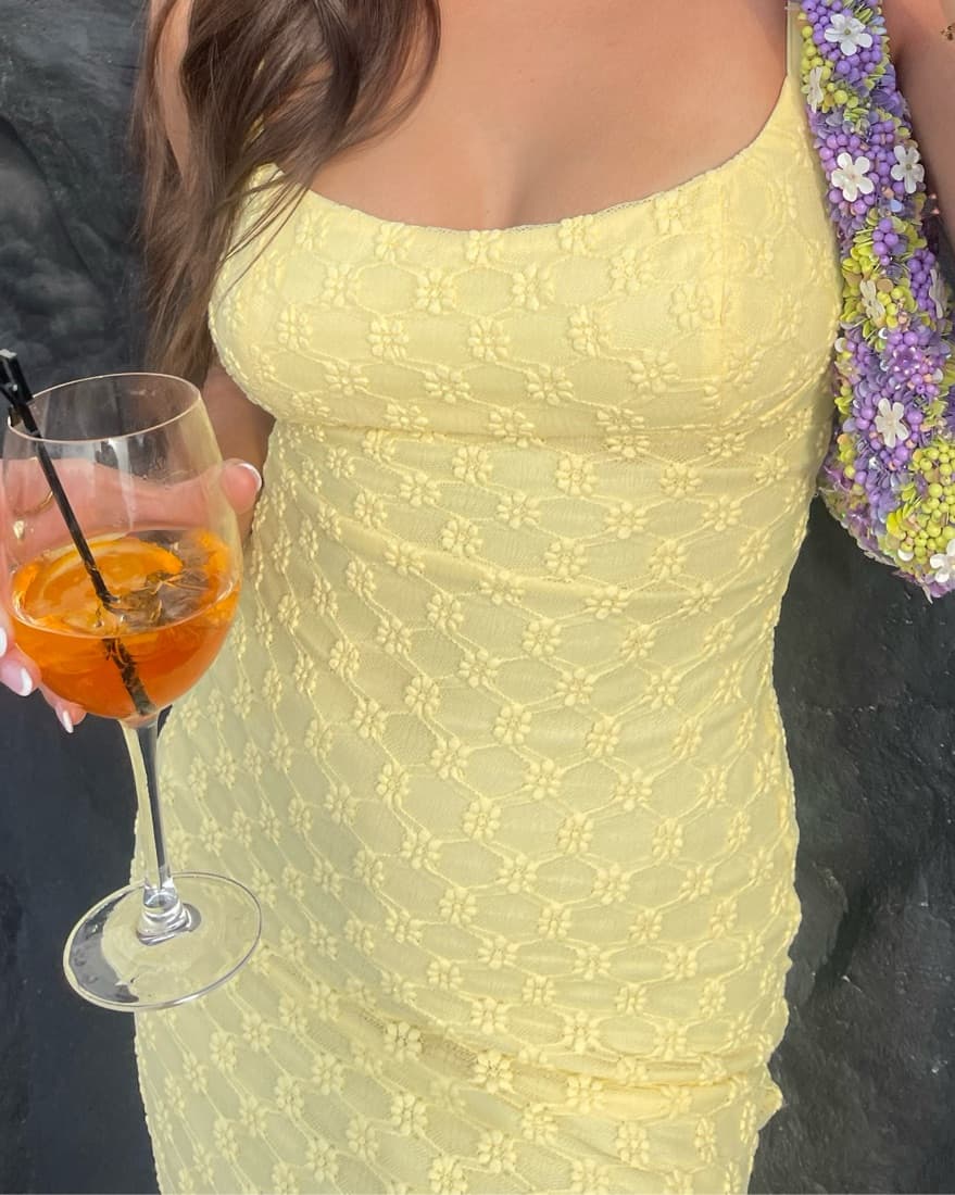Canary Yellow Revolve Formal Dress - Image 2