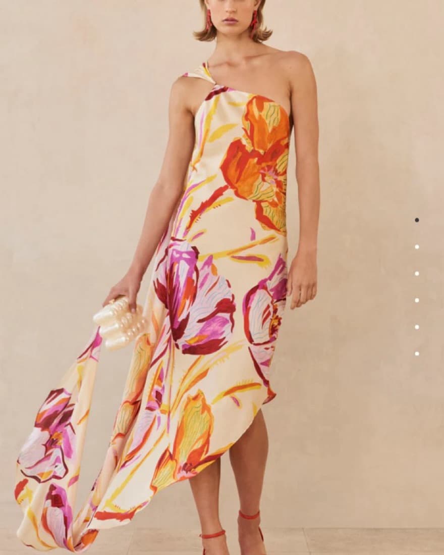 Cult Gaia Silk Dress One shouler  - Image 4
