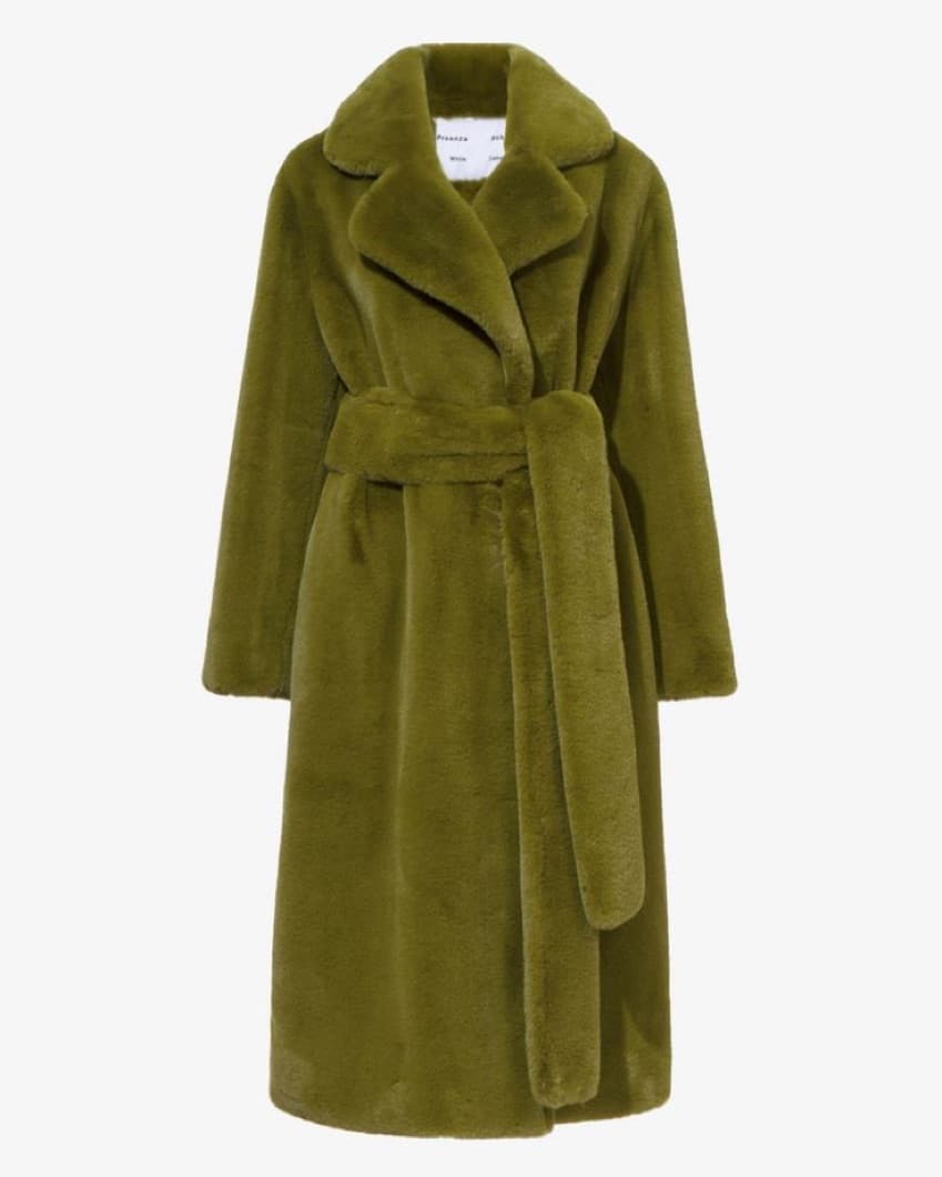 PROENZA SCHOULER Faux Fur Belted Coat - Image 2