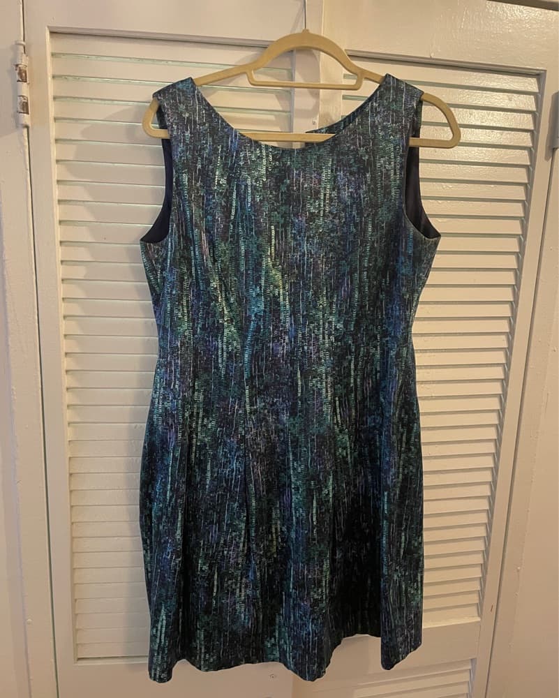 Pleated Shift in Unique Sequin Print - Image 2