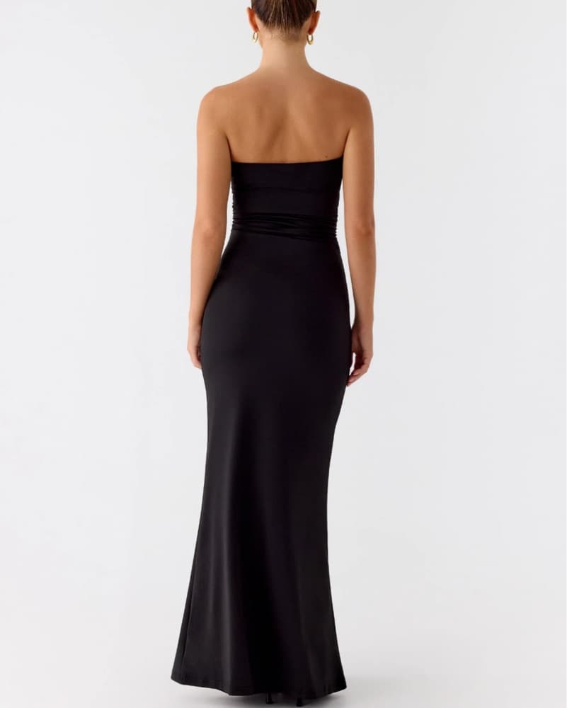 Black strapless long dress - Image 3