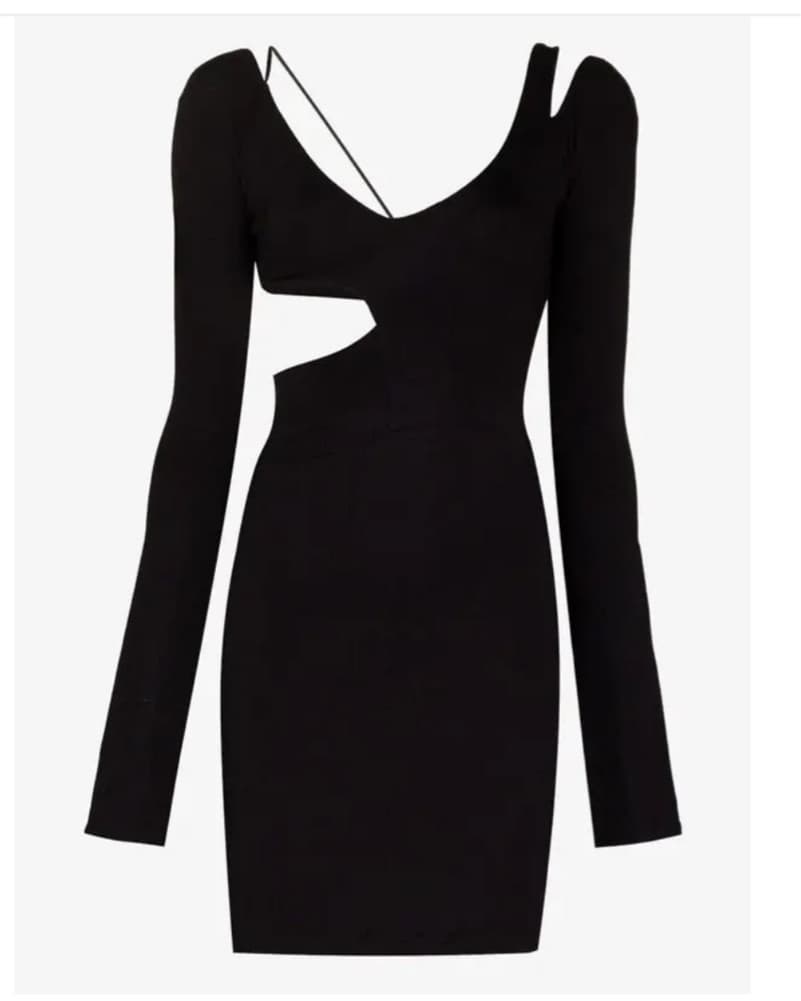 Cur Out Black Dress  - Image 1