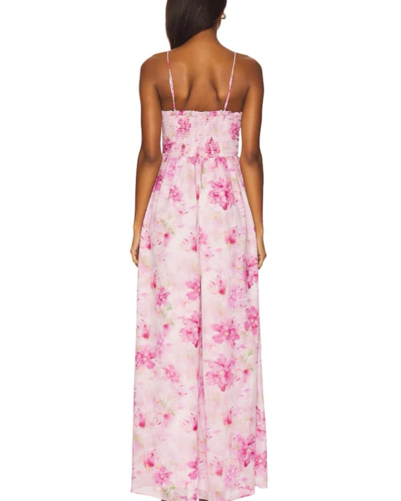 Pink Floral Revolve Maxi Dress - Image 2